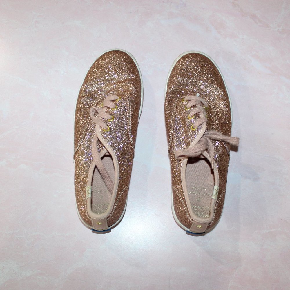Keds x Kate Spade Pink Champion Glitter Sneakers
